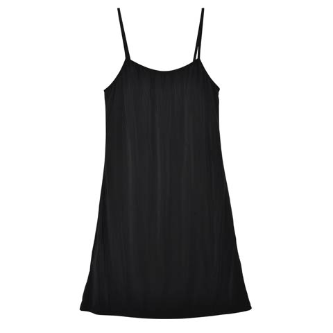 グロッシーシンプルワンカラーベビードール(ブラック-フリー)