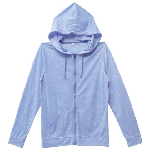 7/9新作!吸水速乾UVワンマイルパーカー(ブルー-M)