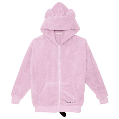 11/26新作!キュートエンジェル&デビルパーカールームウェア(パープル-ML)