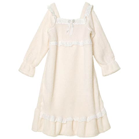 12/5新作!もこもこドリーミーワンピースルームウェア(ホワイト-フリー)