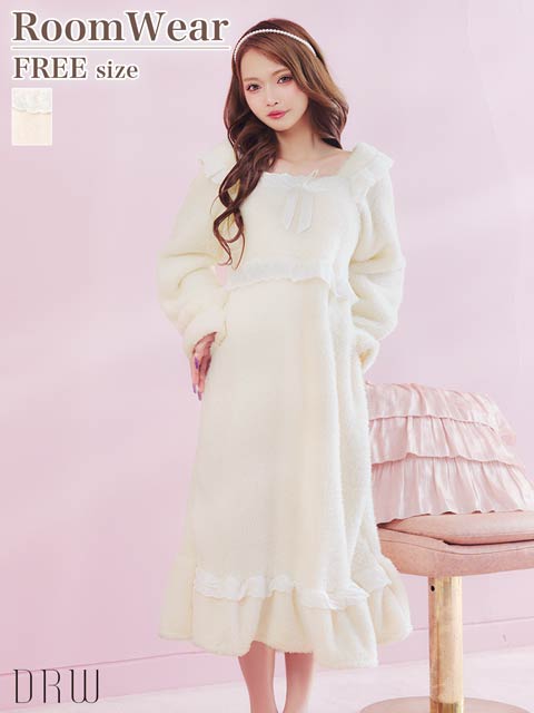 12/5新作!もこもこドリーミーワンピースルームウェア