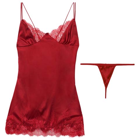 12/19新作!メロウシアーレースベビードール(ワインレッド-フリー)