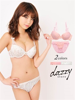 ★daisy様★ ロマンチックなスターデザインブラジャー&ショーツ/下着の通販は