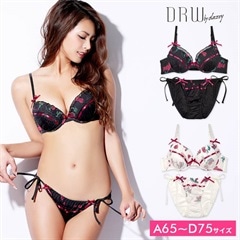ロマンティックローズシフォンブラジャー&ショーツの通販は