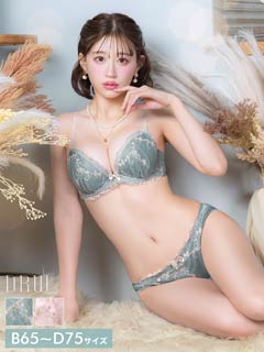 12/1新作!アンティークフェミニンアーチブラジャー&フルバックショーツ[推し]