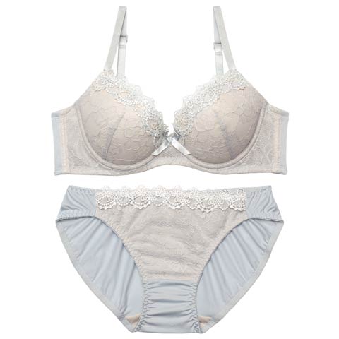 10/8新作!ケミカルダスティレースブラジャー&フルバックショーツ[推し][人気](サックス-A65/ショーツM)