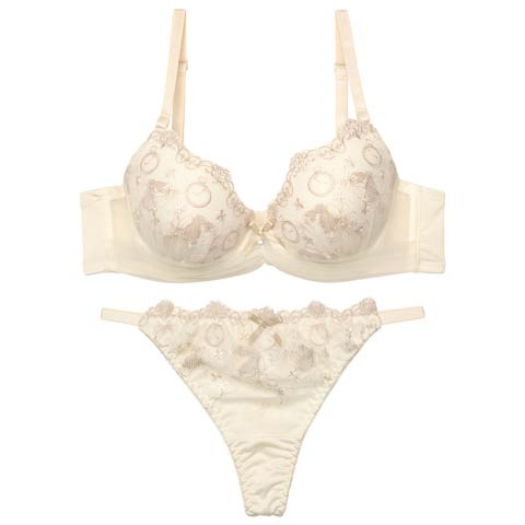 9/19新作!【Tバック】ワンダーランドラビットブラジャー&Tバックショーツ[推し][人気](アイボリー-A65/ショーツM)