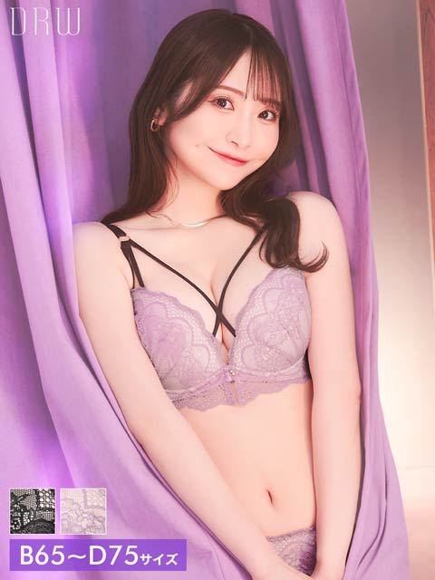 10/21再販!【かとゆり着用】ロマンティックスカラップコードブラジャー&バック透けフルバックショーツ[推し][人気]