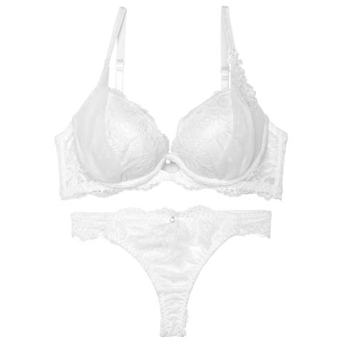 8/8新作!【Tバック】【かとゆり着用】シャルムチュールホールブラジャー&バック透けTバックショーツ[推し][人気](ホワイト-B65/ショーツM)