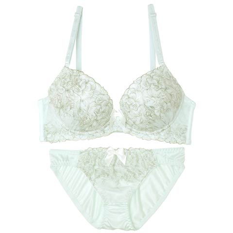 8/13新作!グレイスベルフルールブラジャー&フルバックショーツ[推し][人気](ミント-A70/ショーツM)