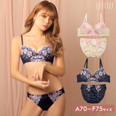 1/8新作!キュートスモールフラワーブラジャー&フルバックショーツ