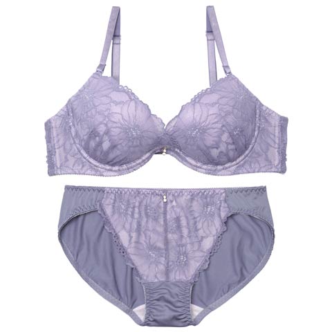 8/4新作!ブリリアントダスティカシュクールブラジャー&フルバックショーツ[推し][人気](パープル-A70/ショーツM)