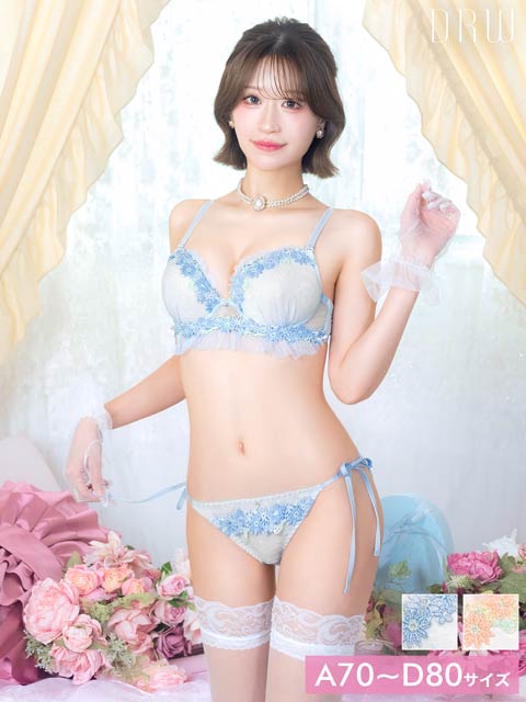 6/10新作!トゥウィンクルケミカルチュールブラジャー&サイド紐フルバックショーツ[推し][人気]