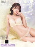 9/10新作!メロウドットチュール育乳脇高ブラジャー&フルバックショーツ[推し][人気]