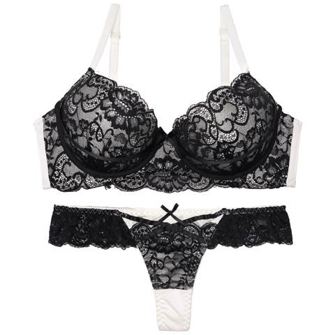 10/16再販!【Tバック】ロマンスレーシィコードブラジャー&Tバックショーツ[推し][人気](オフホワイト-A65/ショーツM)