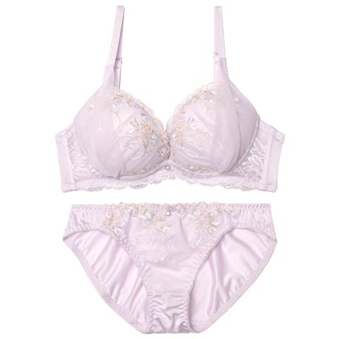 10/31新作!ルミエールフローラブラジャー&フルバックショーツ[推し][人気](ラベンダー-A70/ショーツM)