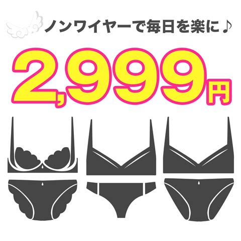 【予約※1月初旬より順次発送】12/4再販!【福袋★ブラセット3点入】ブラジャー＆ショーツ3点組入り福袋[推し](C.タイプランダム-S)