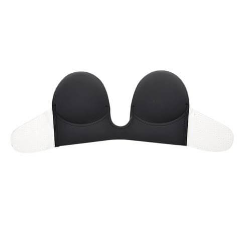 U型バックレスヌードブラ(ブラック-A)