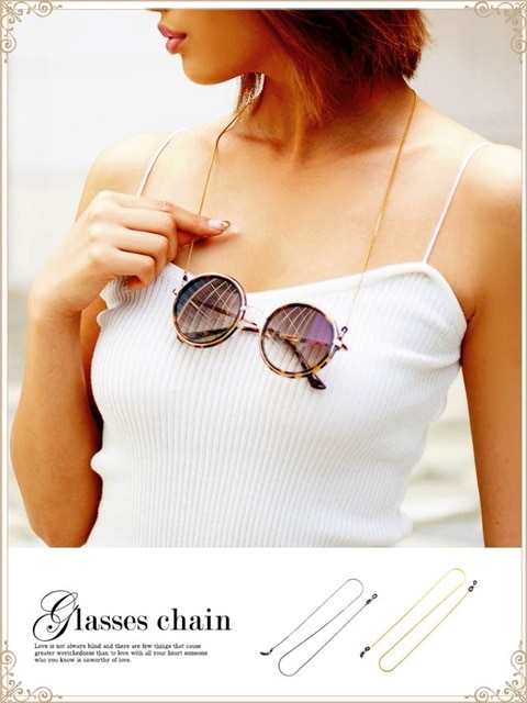 メガネチェーン/メガネストラップ【dazzy beach/夏小物】