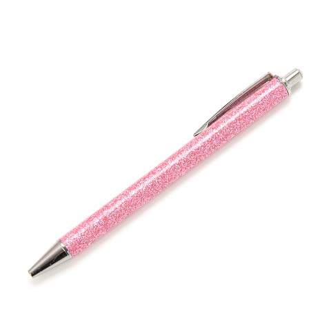 キラキララメボールペン(ピンク-フリー)