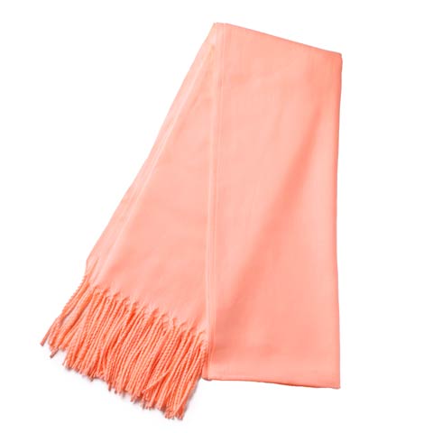 シンプルカラー大判ストール*(ピンク)