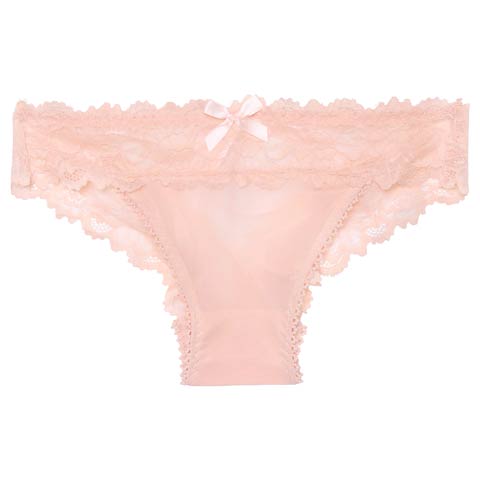 12/8新作!バックオープンリボンレーシィショーツ単品(ピンク-フリー)