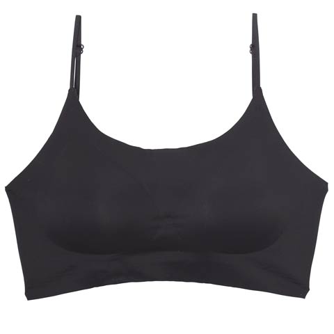 12/17新作!シンプルバックレスブラジャー単品(ブラック-S)