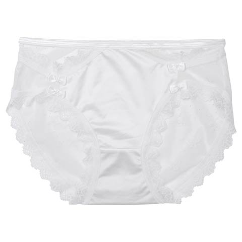 1/16新作!ヌーディーリボンバック透けショーツ単品(ホワイト-M)