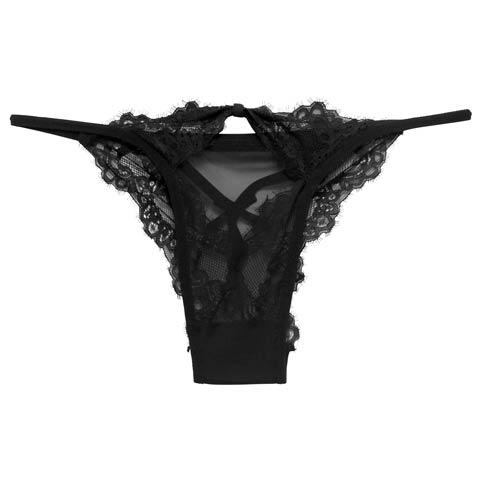 12/26新作!カットアウトレーシィコードTバックショーツ単品(ブラック-フリー)