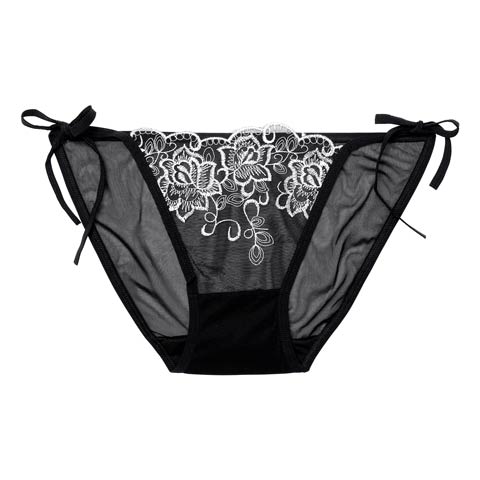 2/11新作!ブルーミングシアーサイド紐フルバックショーツ単品(ホワイト-フリー)