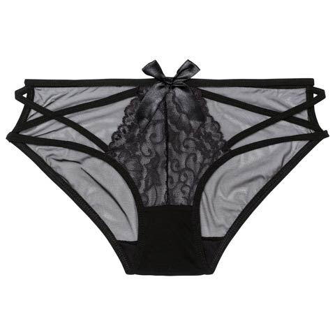 1/26新作!ヌーディレースコードバック透けフルバックショーツ単品(ブラック-フリー)