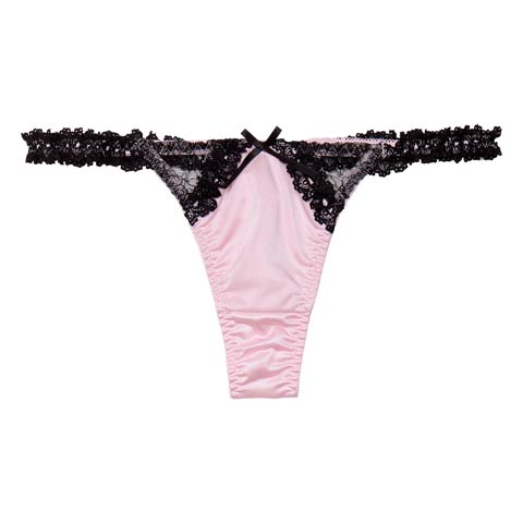 12/5新作!ラブリーカットフリルTバックショーツ単品[おそろいショーツ](ピンク-M)