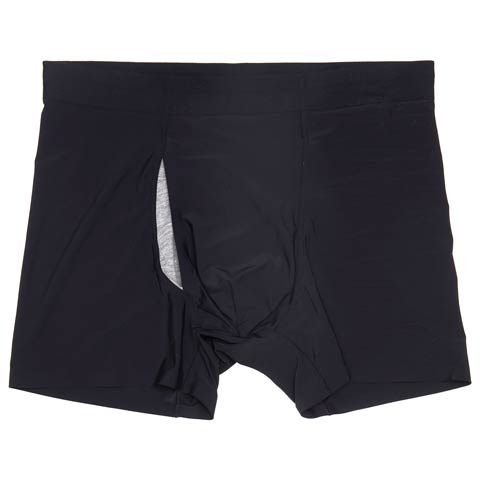 8/15新作!シンプルワンカラーストレッチ男性用ボクサーパンツ(ブラック-M)