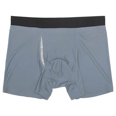 8/15新作!シンプルワンカラーストレッチ男性用ボクサーパンツ(ブルー-M)