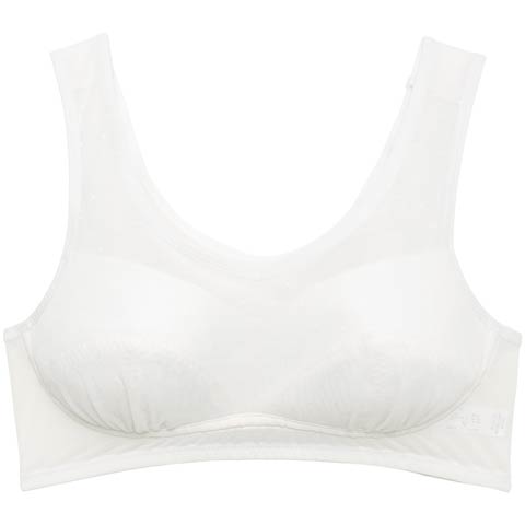 3/11新作!【ノンワイヤー】シアードット速乾ハーフトップ単品(クリーム-M)