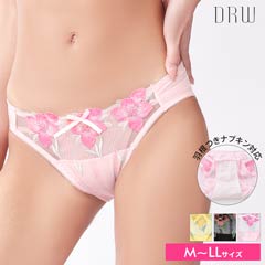 大輪花柄刺繍サニタリーショーツ単品