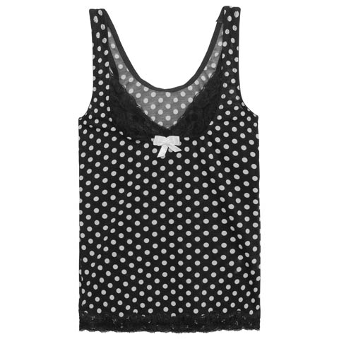 ドット柄パワーネットバストアップインナー(ホワイト-M)