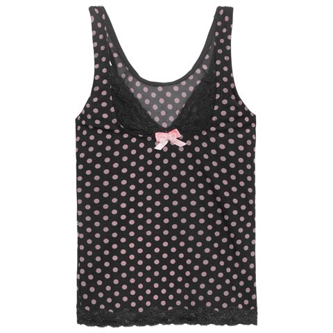 ドット柄パワーネットバストアップインナー(ピンク-M)