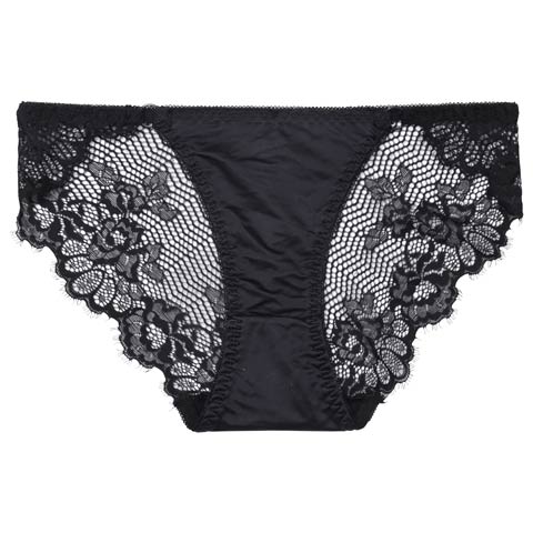 8/15新作!メッシュレーシィフラワーフルバックショーツ単品(ブラック-M)