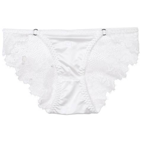 8/15新作!メッシュレーシィフラワーフルバックショーツ単品(ホワイト-M)