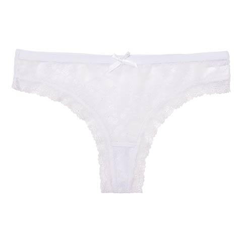 9/12新作!【Tバック】オールレースシアーTバックショーツ単品(ホワイト-S)