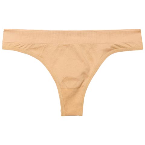 10/10新作!【Tバック】ウエストリブシンプルTバックショーツ単品(ベージュ-フリー)