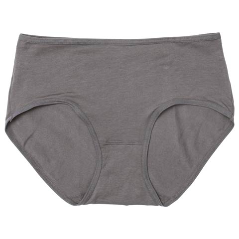 10/20新作!ストレッチ綿混フルバックショーツ単品(チャコール-M)