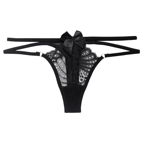 4/10新作!グラマラスコードリボンTバックショーツ単品(ブラック-フリー)