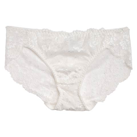 オールレースフラワー単品バック透けフルバックショーツ[おそろいショーツ](ホワイト-S)