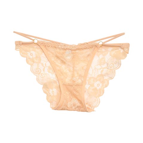 オールレースフルバックショーツ単品(ベージュ-フリー)