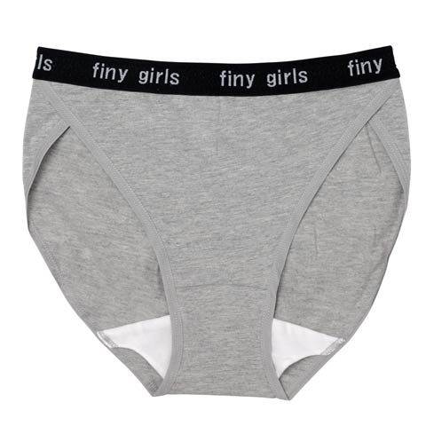 11/13再販!ウエストロゴストレッチサニタリーショーツ(グレー-M)