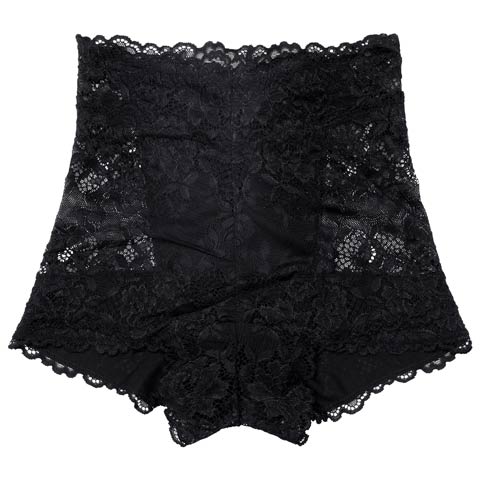 7/25新作!総フラワーレースガートルショーツ(ブラック-S)