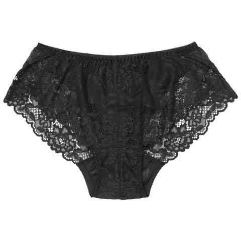 11/15再販!ドリーミーレースサニタリーショーツ単品[おそろいショーツ](ブラック-M)