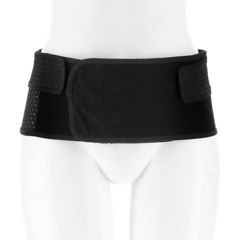 9/17新作!メッシュゴムバッククロス骨盤ベルト(ブラック-M)